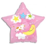Pink star balloon